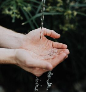 Washing hands for flu prevention