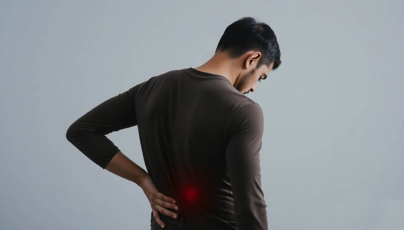 Man with chronic low back pain